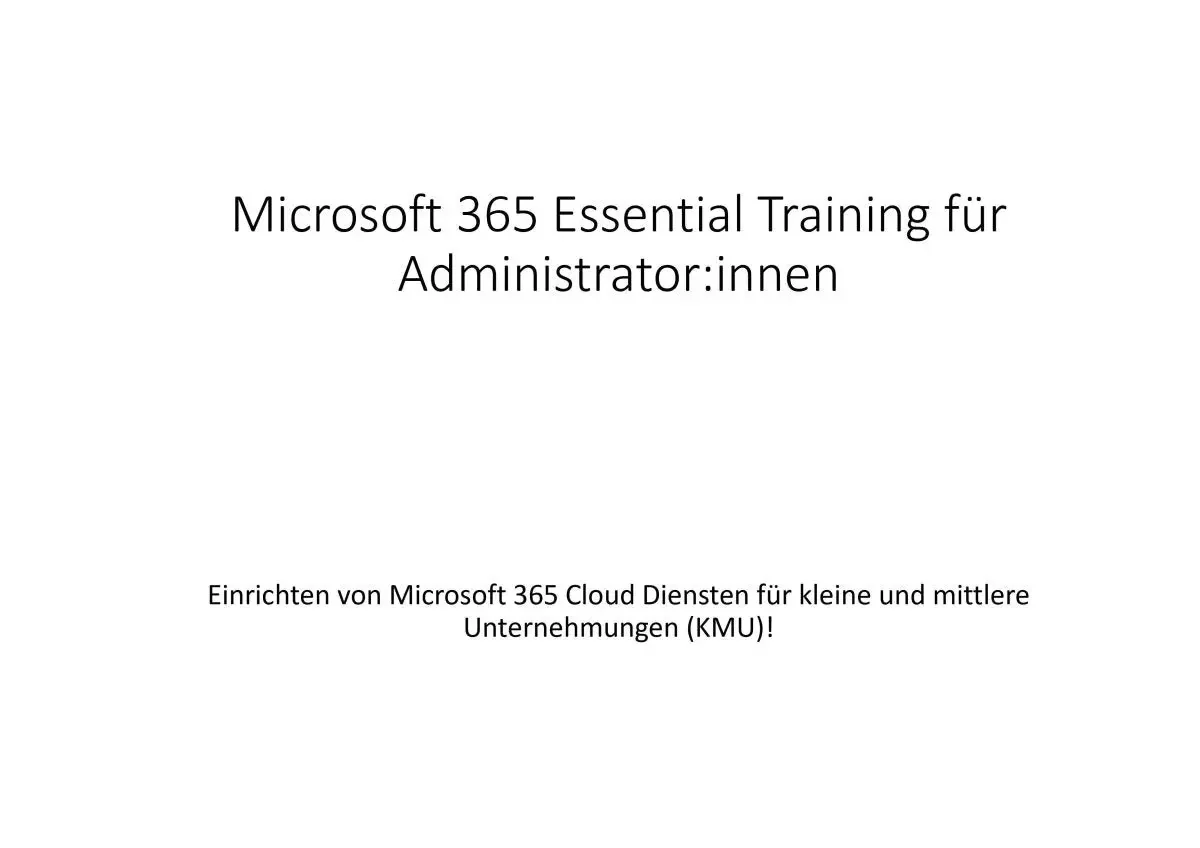 Microsoft 365 Essential Training für Administrator:innen (E-Learning) - Image 3